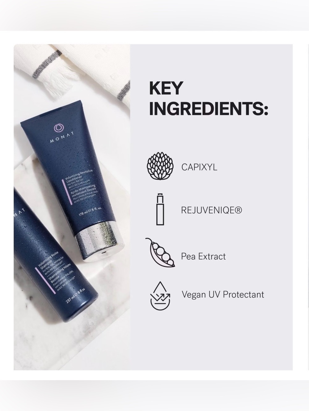 MONAT Volumizing Shampoo & Conditioner Set Infused - Picture 4 of 7